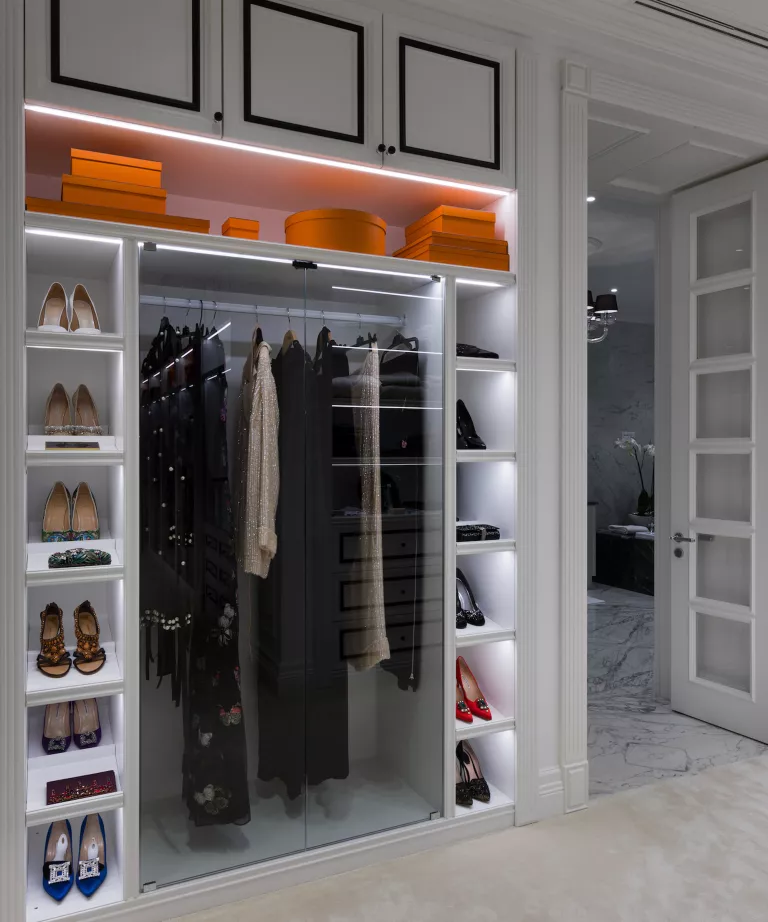 Utilize a Single Wall are Best Small Walk-in Closet Ideas